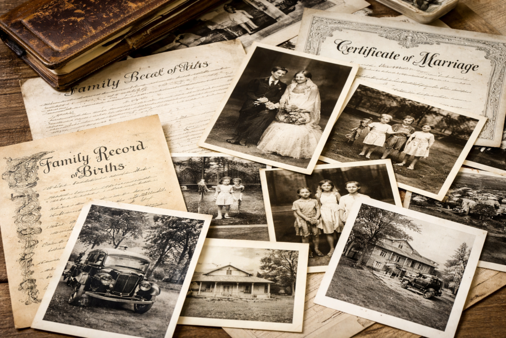 Vintage Family History Records